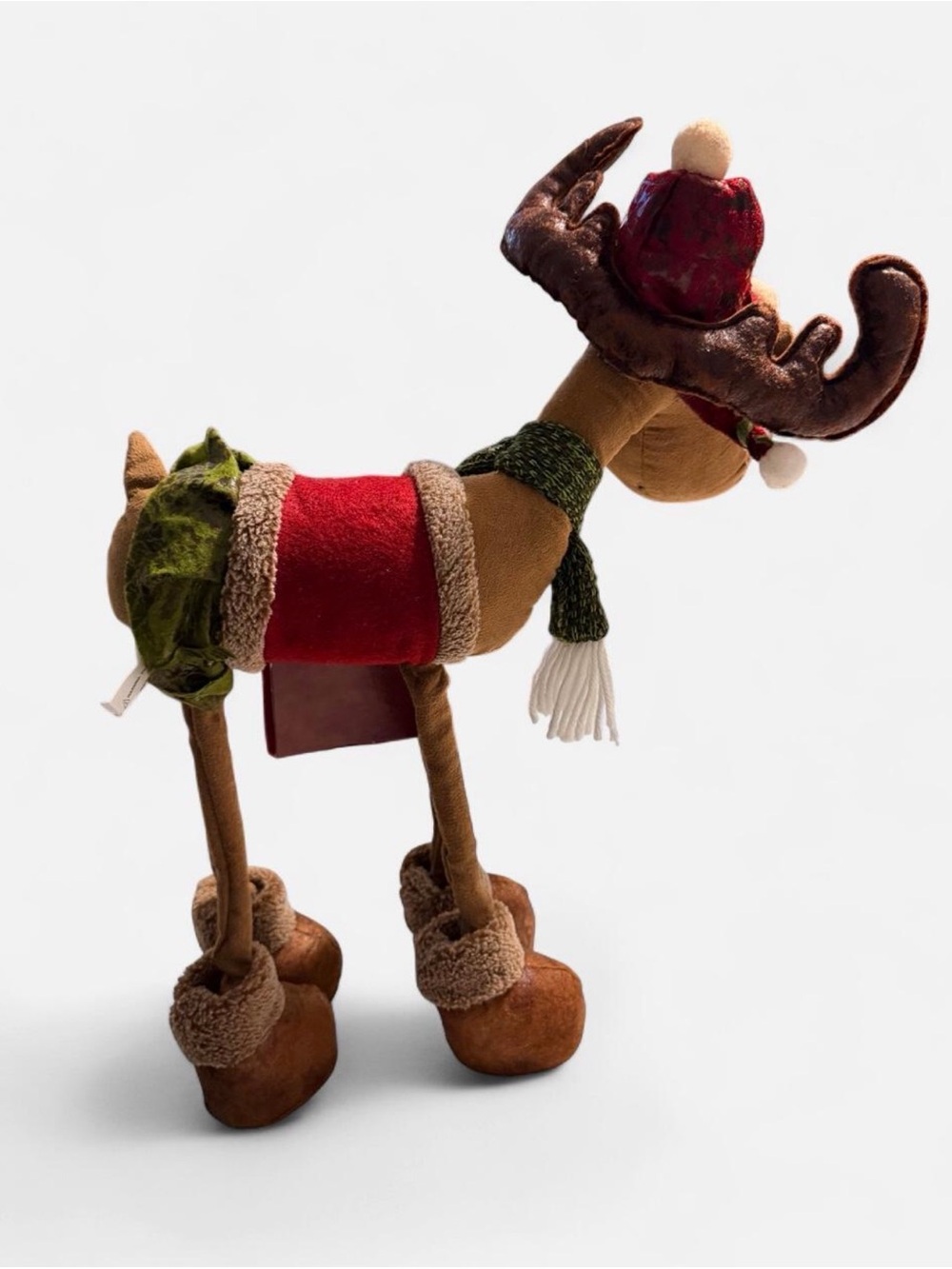 Countdown Standing 18" Reindeer Moose Christmas Lanky Legs Holiday Plush Decor - Picture 8 of 8